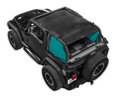SpiderWebShade - SPIDERWEBSHADE SWS-SPDSDE-01-TJ-TEL SpiderSides Side Shades Teal for Jeep TJ