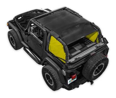 SpiderWebShade - SPIDERWEBSHADE SWS-SPDSDE-01-TJ-YLW SpiderSides Side Shades Yellow for Jeep TJ
