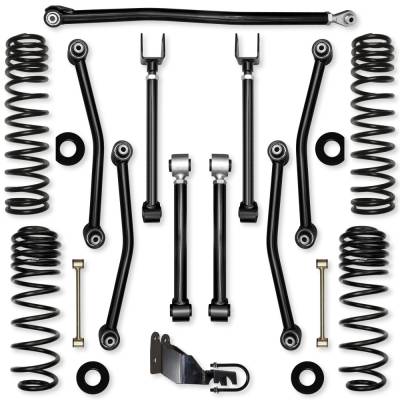 Rock Krawler - Rock Krawler JL35UA-2 3.5" Adv Mid-Arm Lift Kit for 18+ Wrangler JL 2DR Gas