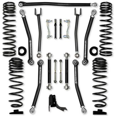 Rock Krawler - Rock Krawler JT30XF-D 3.0" X-Factor Mid-Arm Lift Kit for Gladiator JT Diesel