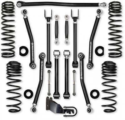 Rock Krawler - Rock Krawler JL25AXMNL-2 2.5" Adv-X Mid-Arm Lift Kit for 18+ Wrangler JL 2DR Gas