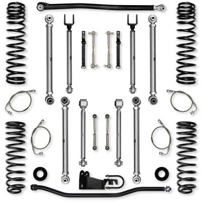 Rock Krawler - Rock Krawler JK25XFP-4 2.5" XFactor Pro Lift for 07-18 Wrangler JK 4DR w/o Shock