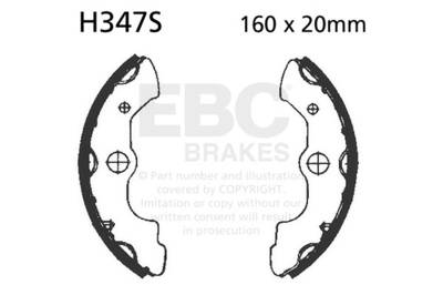 EBC Motorcycle Brakes - EBC Motorcycle Brakes 347S Motorcycle Sintered Replacement Brake Shoes