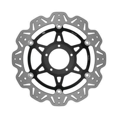 EBC Motorcycle Brakes - EBC Motorcycle Brakes VR843BLK Vee-Series Sport Bike Rotor