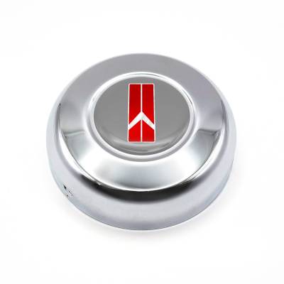 Grant - Grant 5634 GM Licensed Red/Gray Chrome Horn Button for Oldsmobile