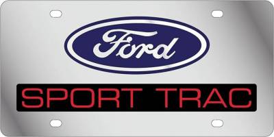 Eurosport Daytona - Eurosport Daytona 1515-1 Stainless License Plate Ford Sport Trac Logo