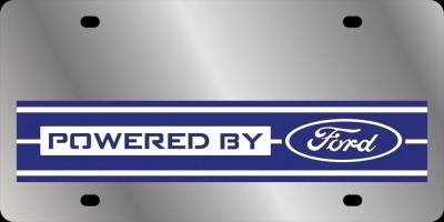 Eurosport Daytona - Eurosport Daytona 1589B-1 Stainless License Plate Powered By Ford Logo