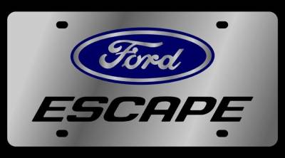 Eurosport Daytona - Eurosport Daytona 1514-1 Stainless License Plate Ford Escape Logo