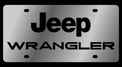 Eurosport Daytona - Eurosport Daytona 1423-1 Stainless License Plate Jeep Cherokee Logo for Jeep