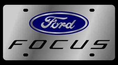 Eurosport Daytona - Eurosport Daytona 1524N-1 Stainless License Plate Ford Focus Logo