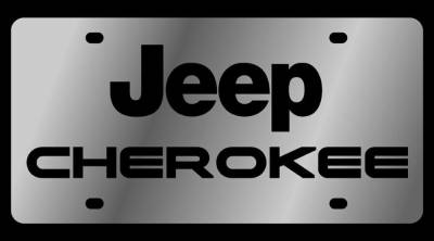 Eurosport Daytona - Eurosport Daytona 1421-1 Stainless License Plate Jeep Cherokee Logo for Jeep