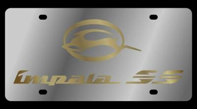 Eurosport Daytona - Eurosport Daytona 1314-2 Stainless License Plate Impala SS Logo