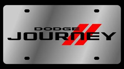 Eurosport Daytona - Eurosport Daytona 1491N-1 Stainless License Plate Journey Logo for Dodge