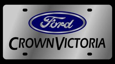 Eurosport Daytona - Eurosport Daytona 1555-1 Stainless License Plate Ford Crown Victoria Logo