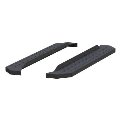 ARIES - ARIES C2853 RidgeStep 6.5"x53" Universal Black Steel Running Boards w/o Brackets