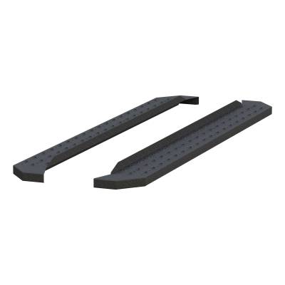 ARIES - ARIES C2875 RidgeStep 6.5"x75" Universal Black Steel Running Boards w/o Brackets