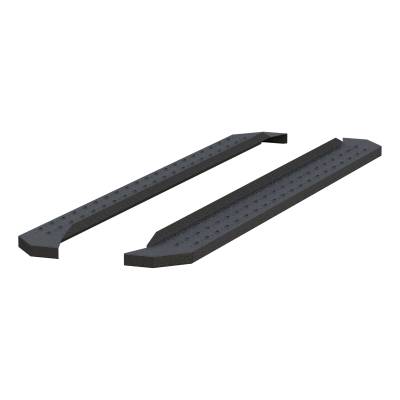 ARIES - ARIES C2885 RidgeStep 6.5"x85" Universal Black Steel Running Boards w/o Brackets