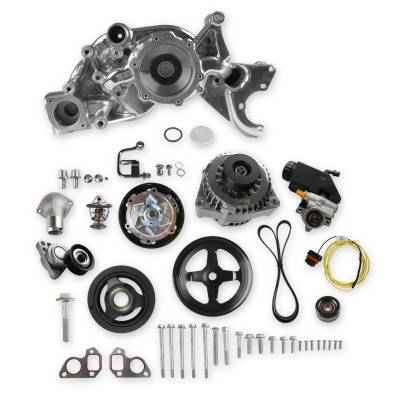 Holley - Holley Performance 20-186P Mid-Mount Race Accessory System Polished GM LS 150A