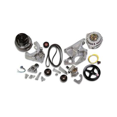 Holley - Holley Performance 20-136 LS Accessory Drive Belt/Bracket Kit for GM Car