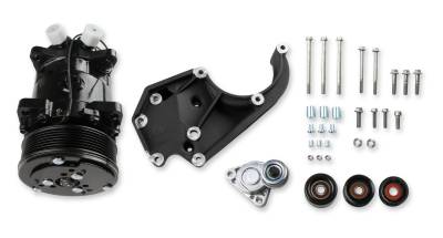 Holley - Holley Performance 20-141BK Black Accessory Drive Bracket for GM LS Engines