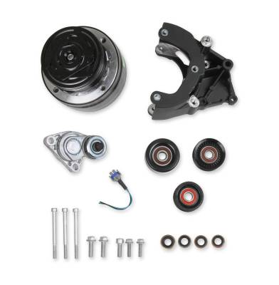 Holley - Holley Performance 20-140BK Black Accessory Drive Bracket Kit for GM LS Engines
