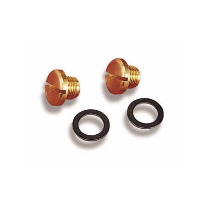Holley - Holley 26-85 Fuel Bowl Plug w/Gaskets for Holley Carburetors 2Pc