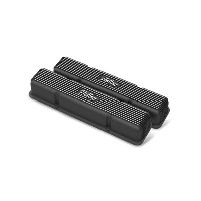 Holley - Holley 241-245 Holley Valve Covers Black Aluminum for Small Block Chevy