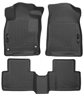 Husky Liners - Husky Liner Weatherbeater Front/Rear Floor Liners Black Honda Civic 98461