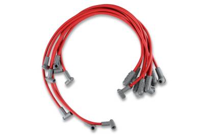 MSD - MSD Ignition 31359 Red 8.5mm Super Conductor Spark Plug Wire Set Chevy 350 HEI