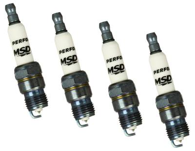 MSD - MSD Ignition 37224 Iridium Tip Spark Plug 14mm .4375" Thread 4Pc