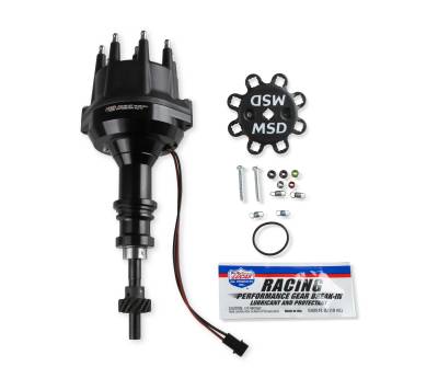 MSD - MSD Ignition 857931 Black Pro-Billet Small Diameter Distributor for Ford 289/302