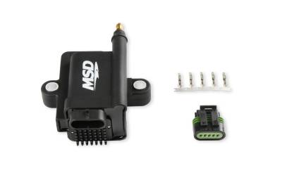 MSD - MSD Ignition 82893 Smart Black Ignition Coil 50000V for Holley/MSD EFI Systems