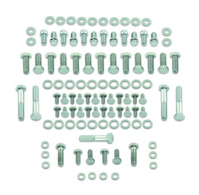 Mr Gasket - Mr Gasket 5001 Chrome Deluxe Engine Bolt Kit for 55-96 Buick/Cadillac/Chevy/GMC