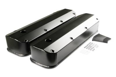 Mr Gasket - Mr Gasket 6880BG Blk Fabricated Alum Valve Covers for 68-97 Ford/Lincoln/Mercury