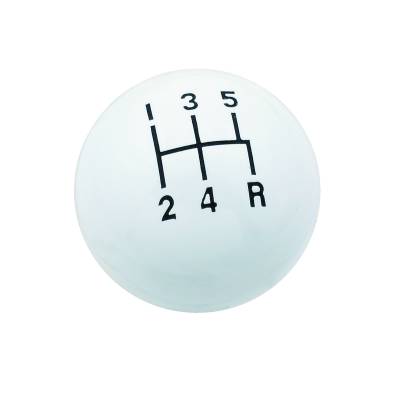 Mr Gasket - Mr Gasket 9619 Shift Knob Universal 5 Speed White 3/8" 16 UNC Thread