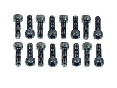 Mr Gasket - Mr Gasket 978G Blk Oxide Header Bolts M8-1.25 x 25mm Socket 91-up Ford/Chrysler