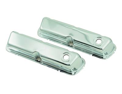 Mr Gasket - Mr Gasket 9804 Chrome Valve Covers for 62-85 Ford 260/289/302/351W Small Block