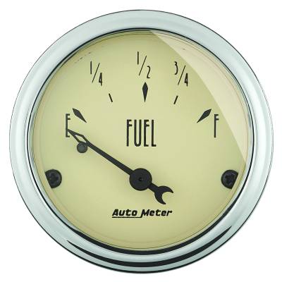 AutoMeter - AutoMeter 1815 Air-Core Antique Beige Fuel Level Gauge 0-90Ohm 2-1/16"