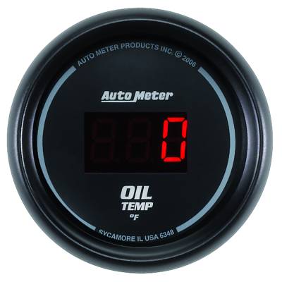 AutoMeter - AutoMeter 6348 Sport-Comp Oil Temperature Gauge 0-340-DEG F 2-1/16"