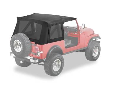 Bestop - Bestop 55729-15 Replace-A-Top Supertop Black Denim for 76-86 Jeep CJ7/YJ