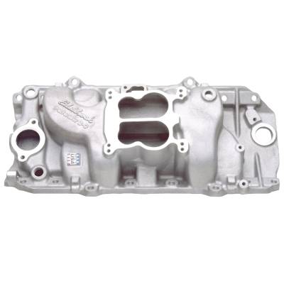 Edelbrock - Edelbrock 2161 Performer 2-O Intake Manifold 65-90 BB-Chevy w/Oval Port Heads