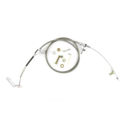 Lokar - Lokar KDP-2AODHT 48" Hi-Tech SS Housing Kickdown Cable w/Polished Fittings