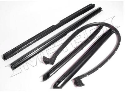 Metro Moulded Parts - Metro Moulded RR 1814 Convertible Top Roof Rail Seal Includes Header Seal