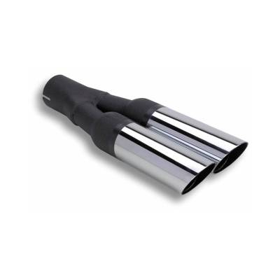 FlowTech - Flowtech 59905FLT Terminator Exhaust Tips Dual Outlet 2.25"