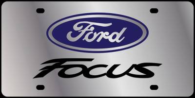 Eurosport Daytona - Eurosport Daytona 1524N2-1 Stainless License Plate Ford Focus Logo