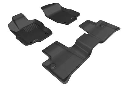 3D MAXpider - MAXpider L1MB00801509 Kagu Floor Mat Front/Rear Black Mercedes ML Class