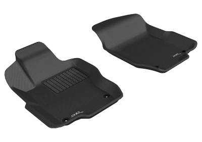 3D MAXpider - MAXpider L1MB00811509 Kagu Floor Mat Front Black for 06-11 Mercedes ML GL Class