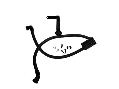 J&L Oil Separator Co - J&L Oil Separator 3.0 Passenger Side Mounted Oil Separator Black 3016P-B