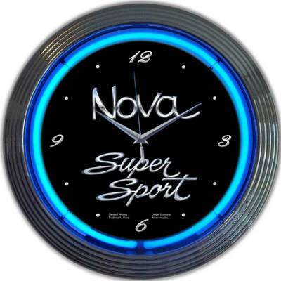 Neonetics - Neonetics 8NOVAX Gm Chevy Nova Neon Clock