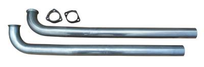 Pypes Performance Exhaust - Pypes DGA20S23 Stainless Steel Downpipes w/HO-RA 2 & 3 Bolt for 64-81 Firebird